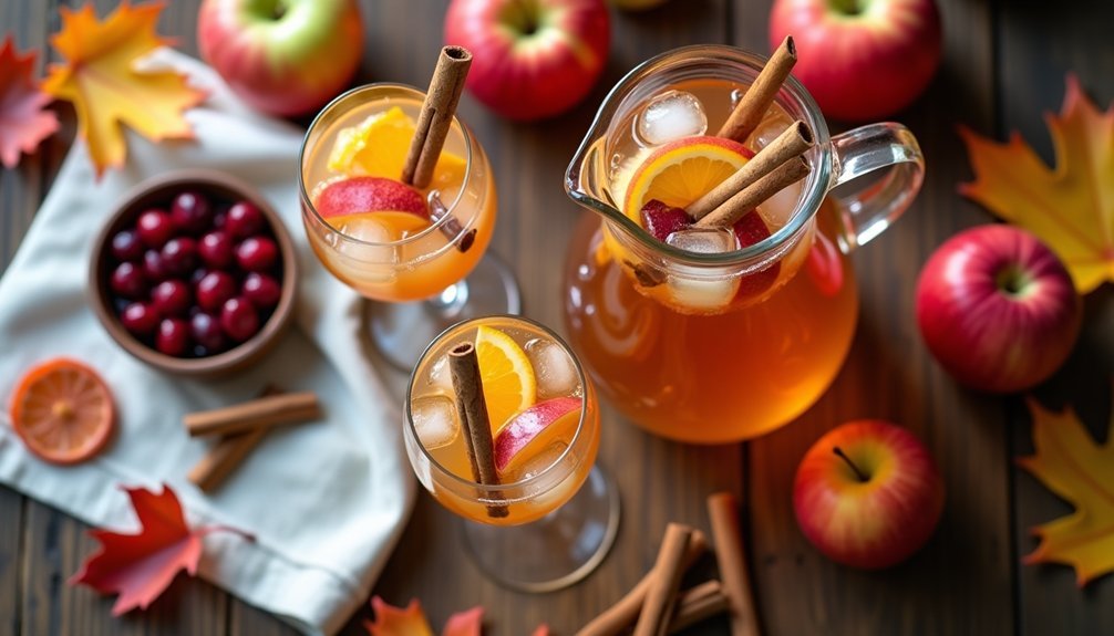 autumn apple cider sangria