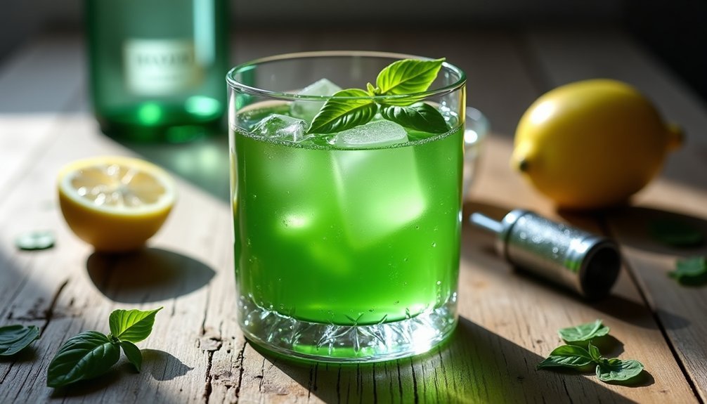basil infused gin cocktail recipe