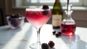 champagne cocktail with elegance