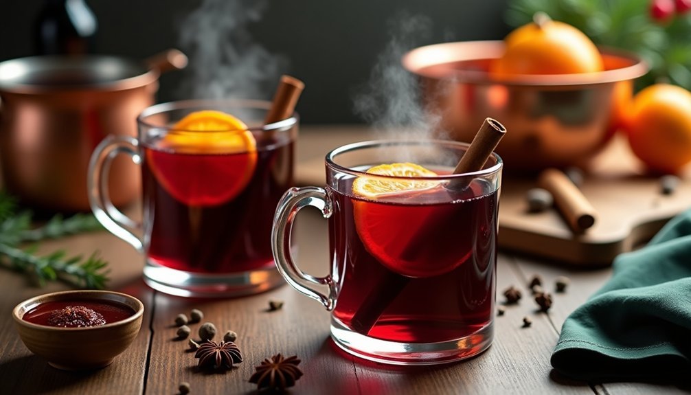 cozy festive mulled wine