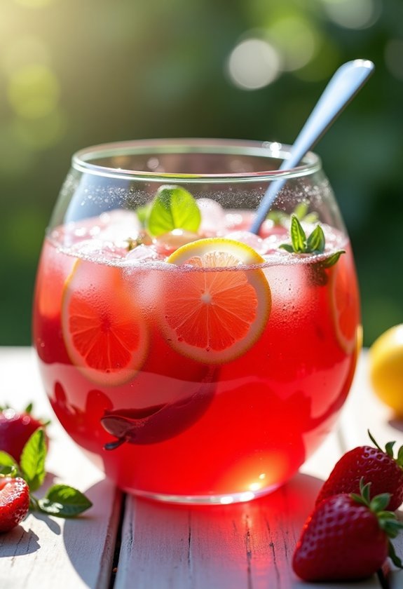 fizzy summer berry punch