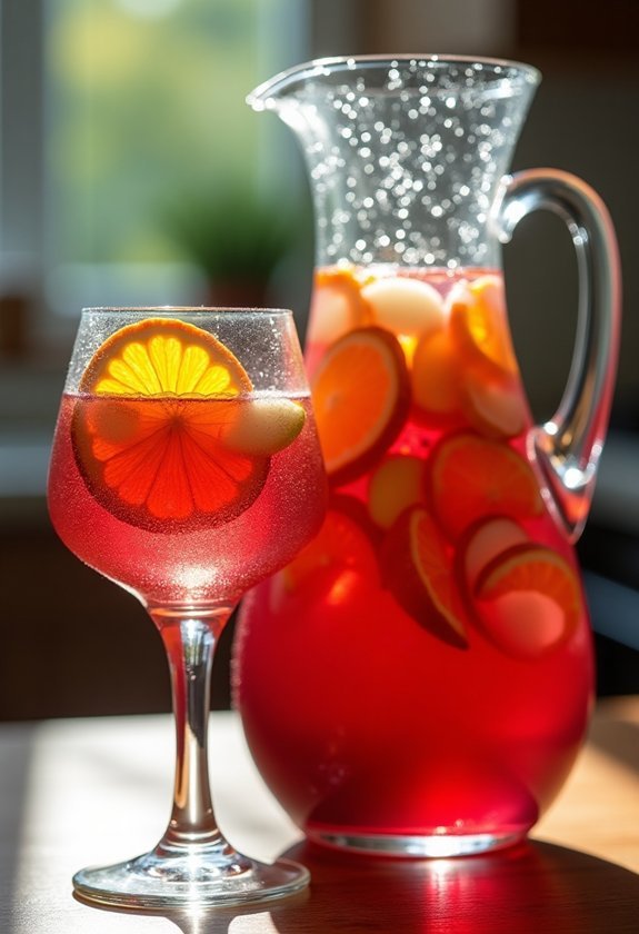 refreshing fruity virgin sangria