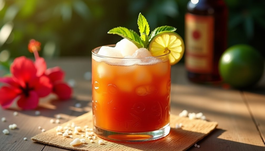 tropical cocktail mixing instructions