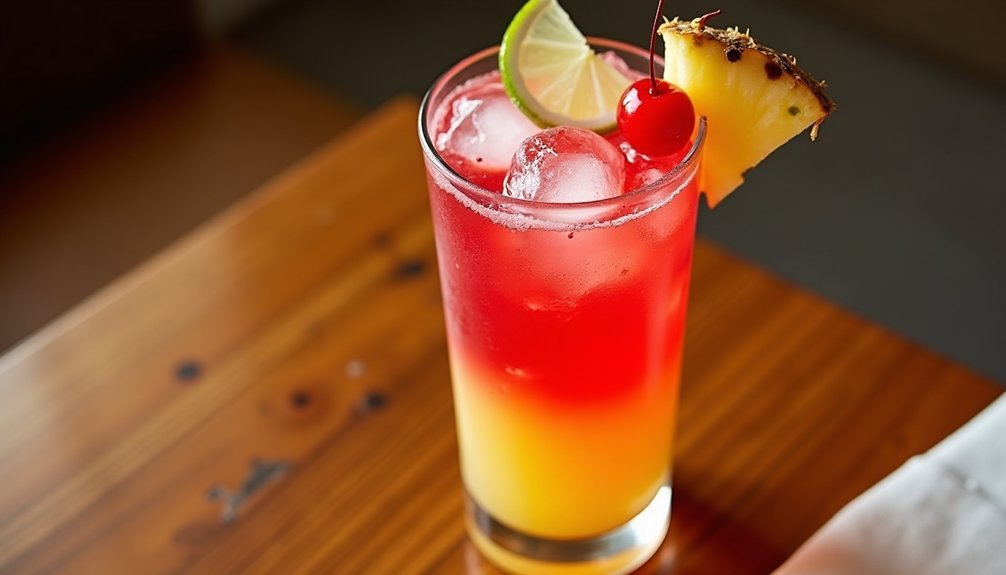 tropical drink recipe instructions