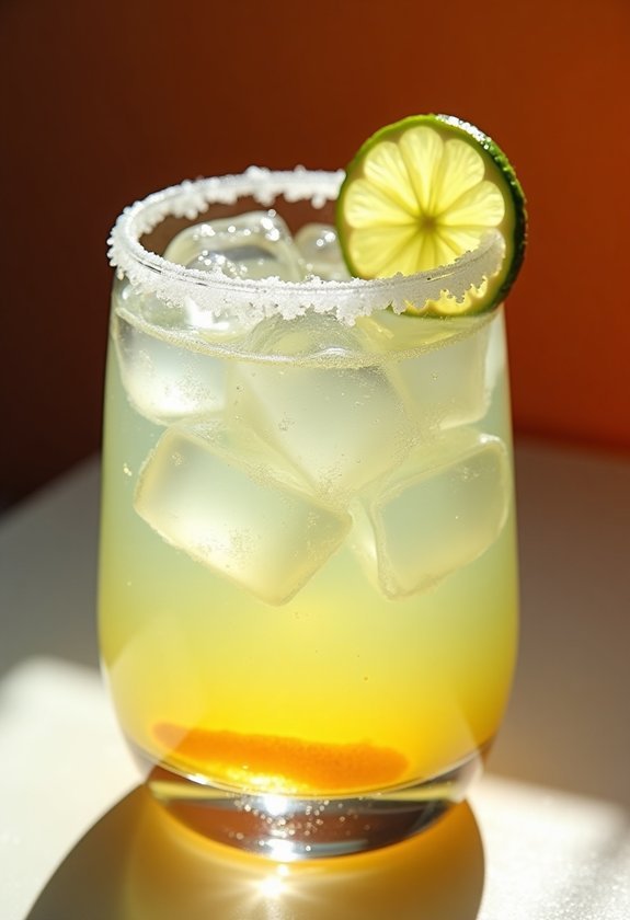 zesty sparkling virgin margarita