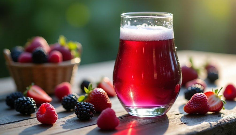 berry infused cider creation