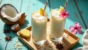 coconut cooler tropical drink