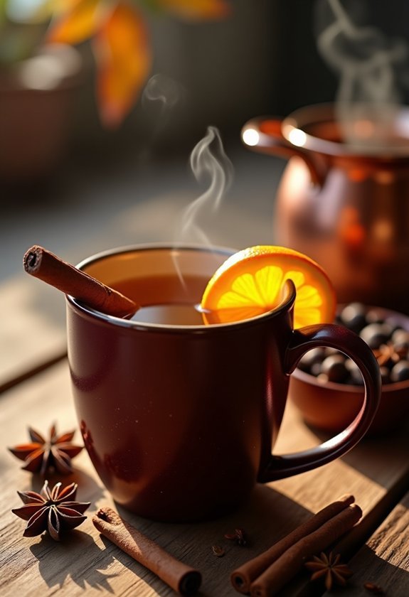 cozy spiced autumn apple cider