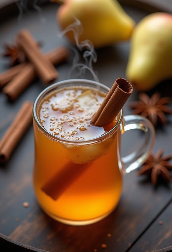 cozy spiced pear cider