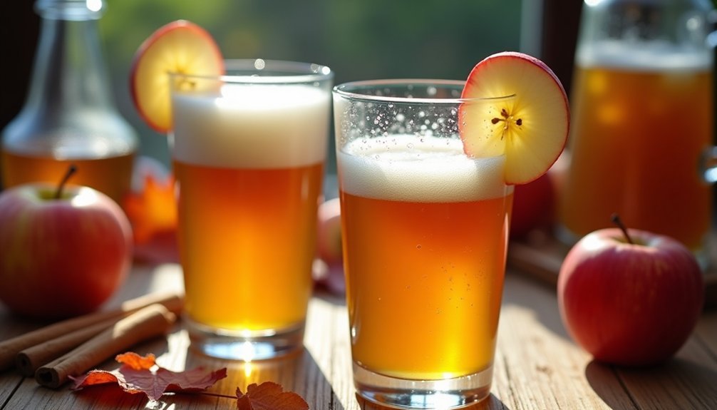 crisp apple cider shandy