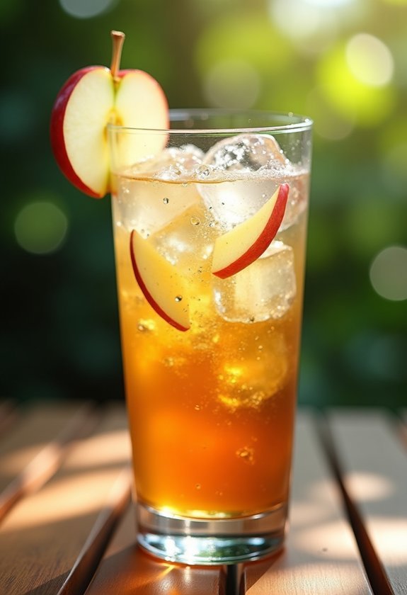 crisp apple rum cooler