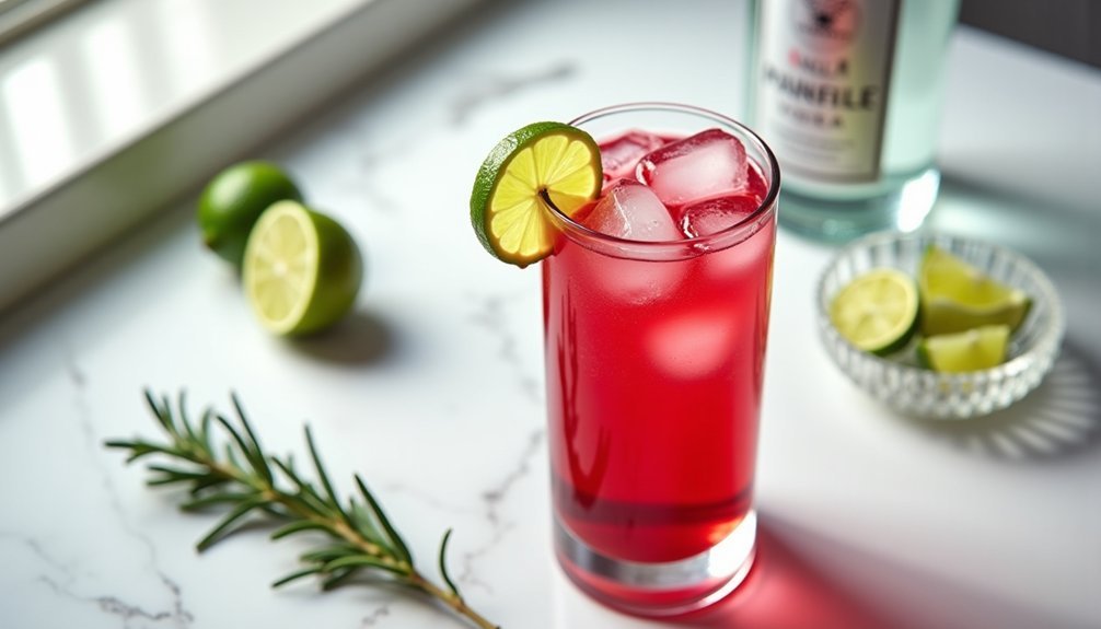 crisp vodka cranberry cocktail