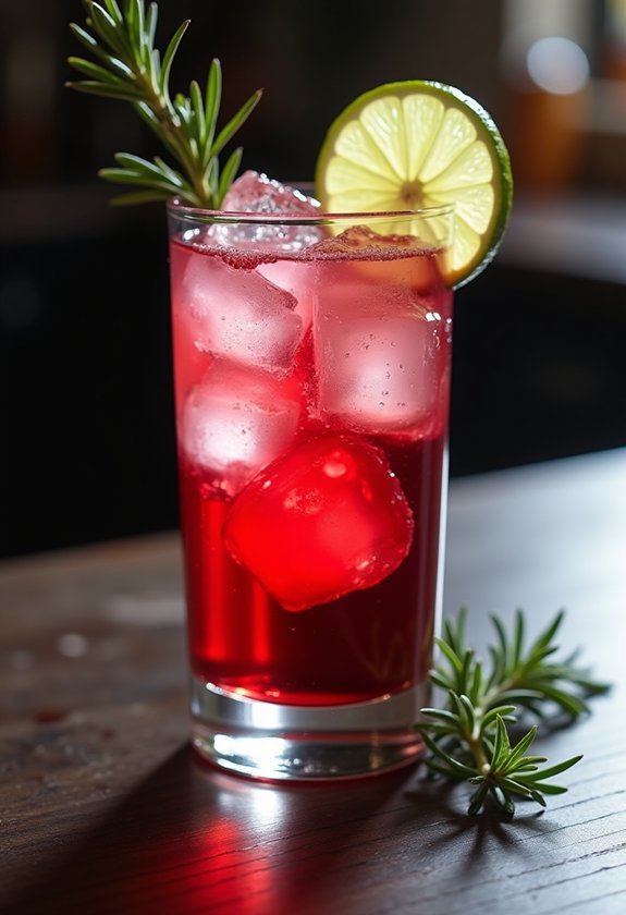 crisp vodka cranberry cocktail