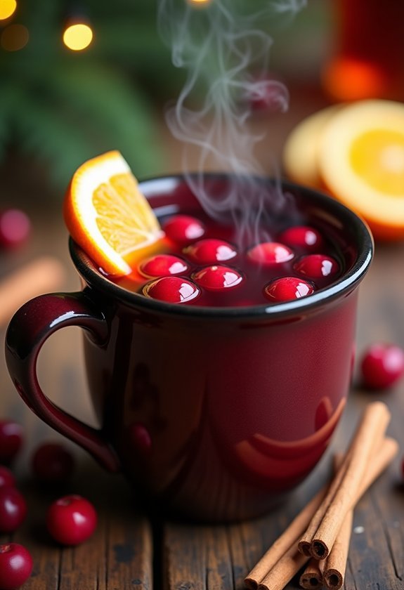 festive cranberry apple cider