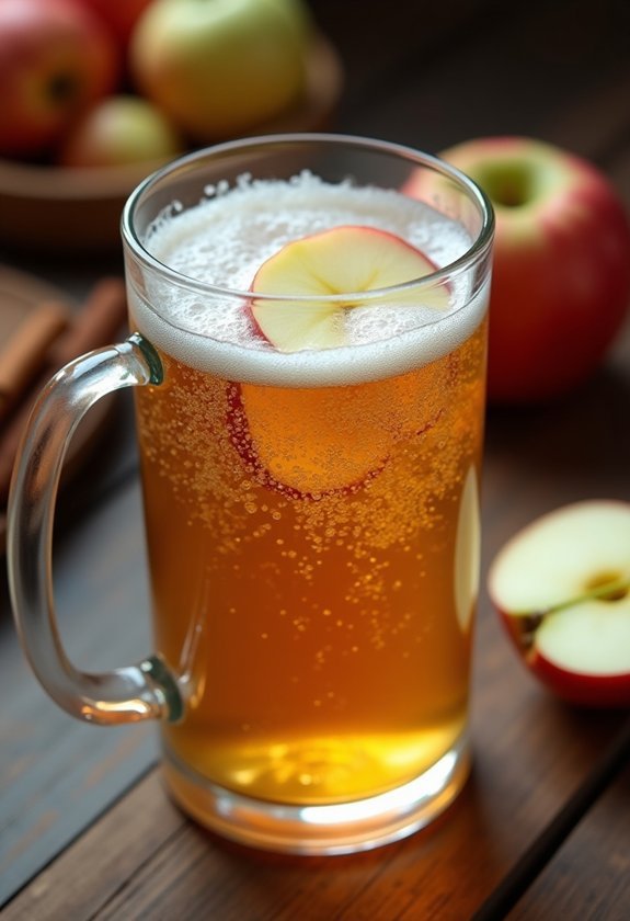 fizzy homemade apple beer