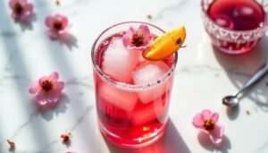 hibiscus rose mocktail recipe