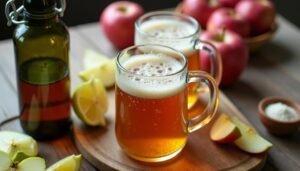 homemade fizzy apple beer