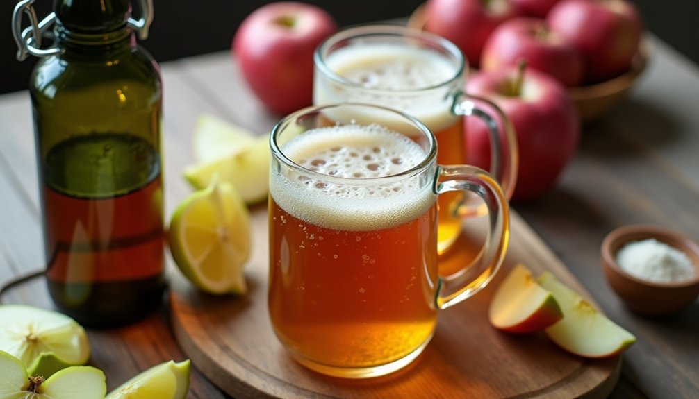 homemade fizzy apple beer