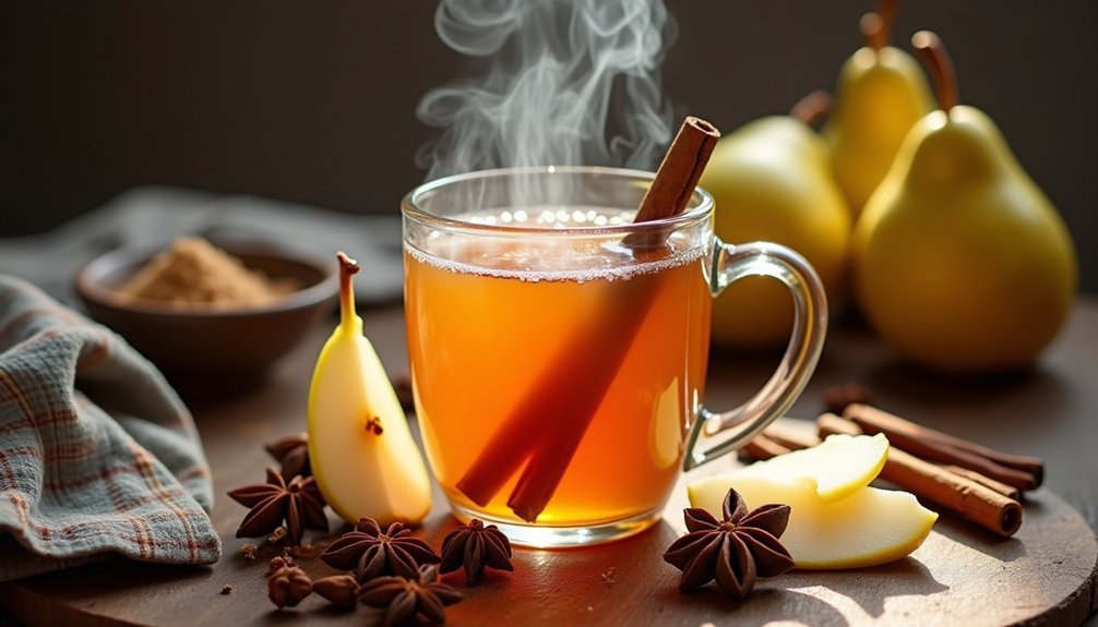 homemade spiced pear cider