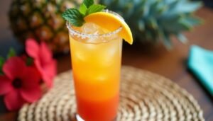 mango cooler tropical drink