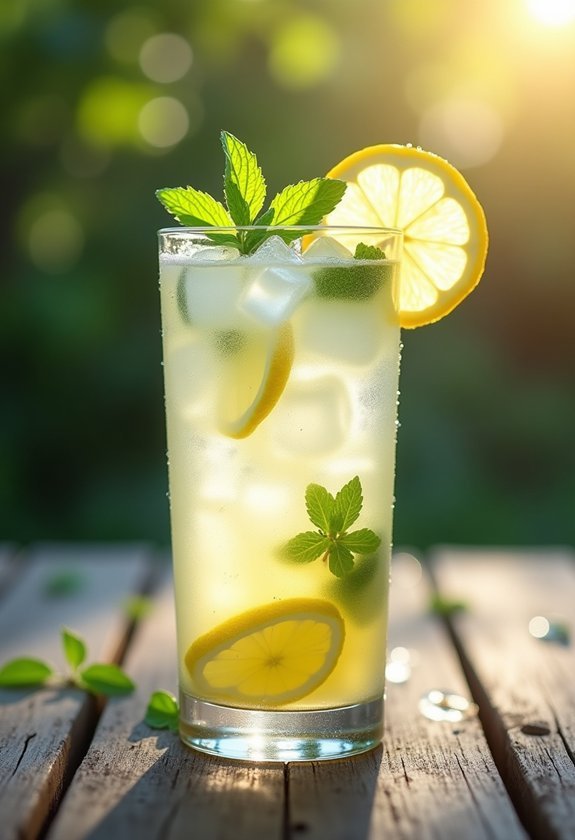 mint infused sparkling lemonade recipe
