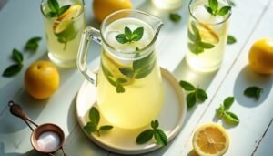mint lemonade summer drink