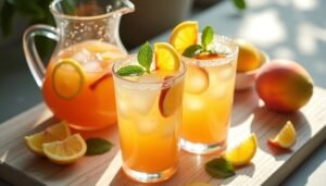 peach infused summer lemonade recipe