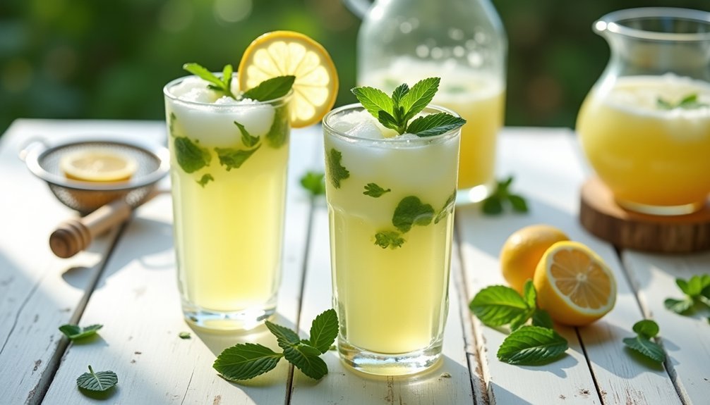 refreshing summer mint drink