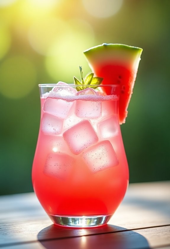 refreshing summer watermelon cocktail