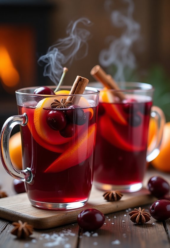 slow simmered spiced cherry cider