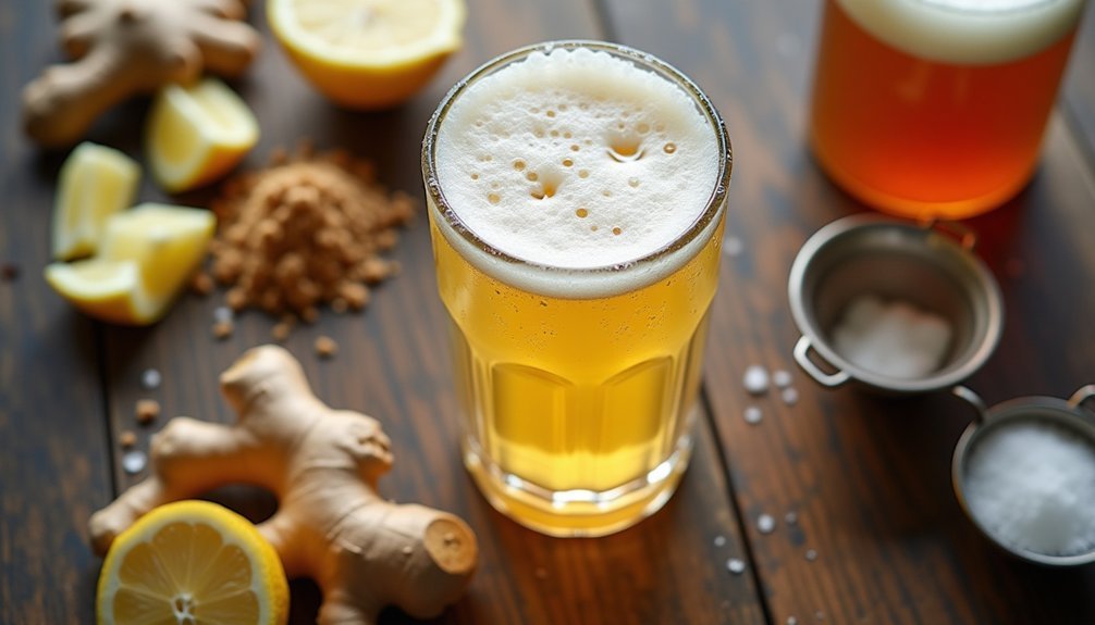 spicy refreshing homemade ginger beer