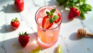 strawberry fizz mocktail recipe