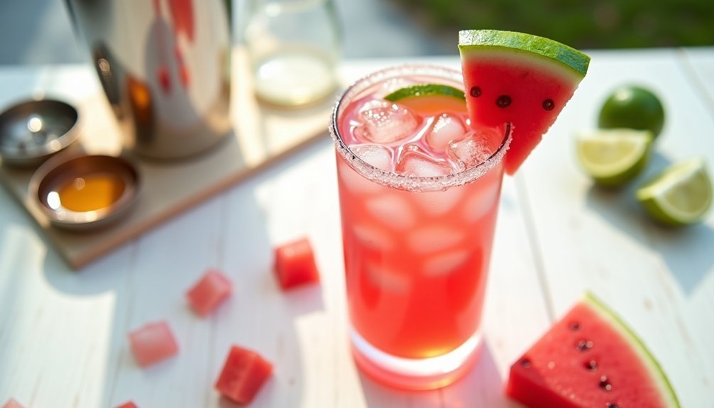 summer watermelon vodka cocktail
