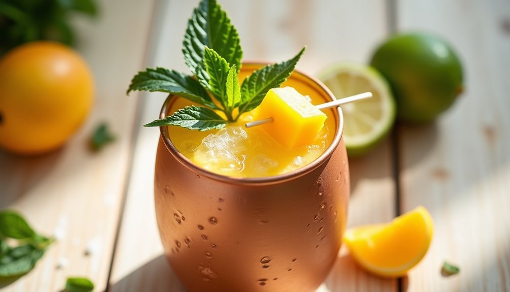 tropical mango mule mocktail