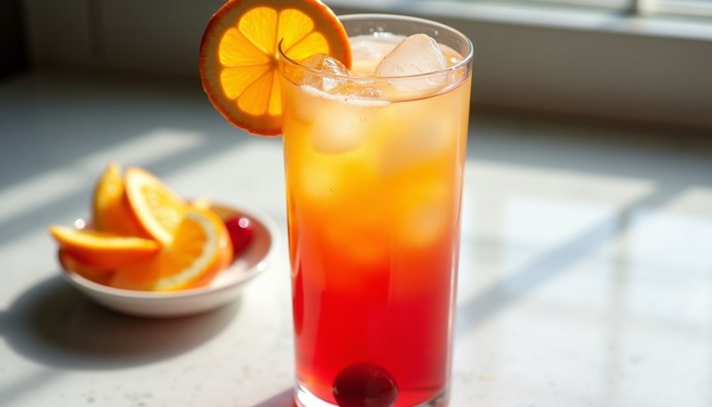 vibrant citrus vodka cocktail