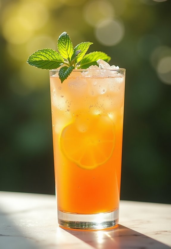 zesty orange mint cooler
