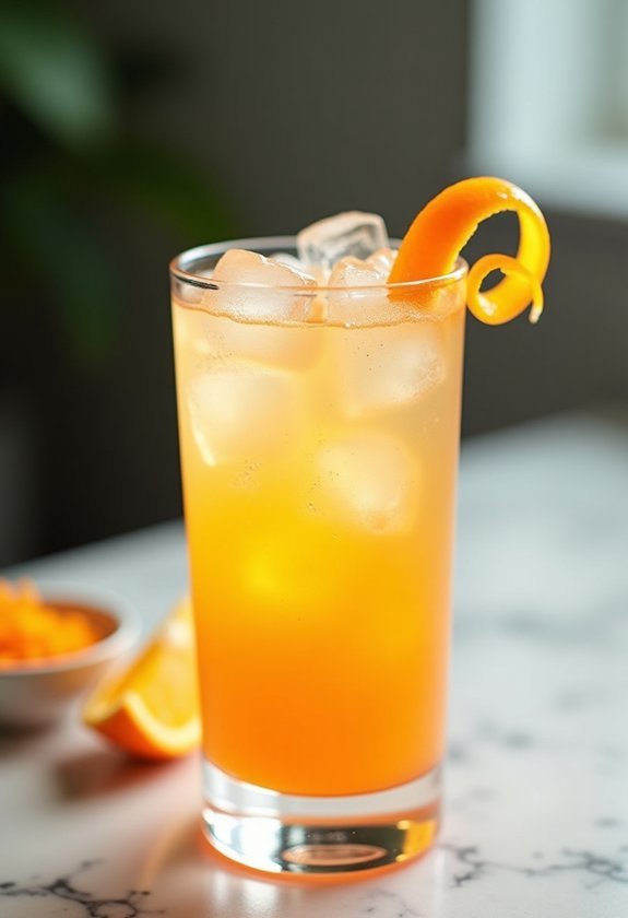 zesty screwdriver with orange zest