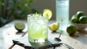 zesty vodka lime drink